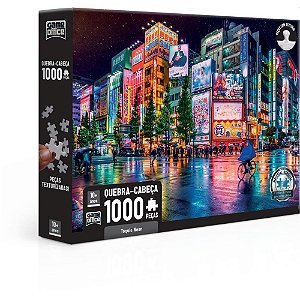 Quebra-cabeça Cartonado Tóquio Neon 1000 Pecas Un 2893 Toyster