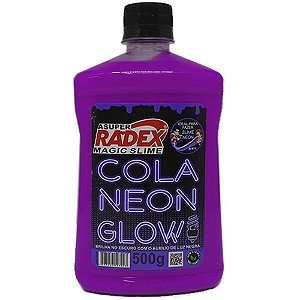 Slime Cola Glow Neon Roxo 500gr. Un 7309 Radex