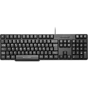 Teclado Usb Slim Básico Preto Un Tc213 Multilaser