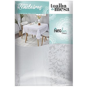 Toalha De Mesa Rendeira Clássica Br 1,37x1,37 Un 104246 Neolar