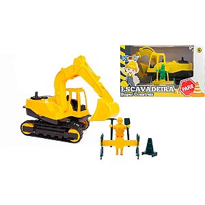 Trator Escavadeira Construir 33x21x20 Un Bq4350a Kendy Brinquedos