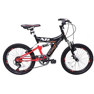 Bicicleta Aro 20 Xr 20 Full Preta/Laranj Track Bikes