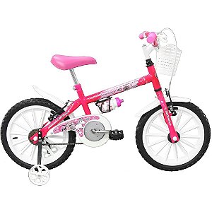 Bicicleta Aro 16 Monny C/Cesta Pink Track Bikes