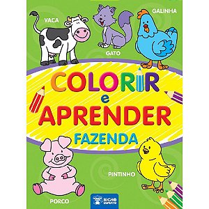 Livro Infantil Colorir Colorir E Aprender 4 Títulos Bicho Esperto
