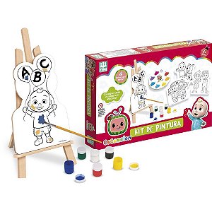 Brinquedo Para Colorir Cocomelon Kit De Pintura Nig. Brinquedos
