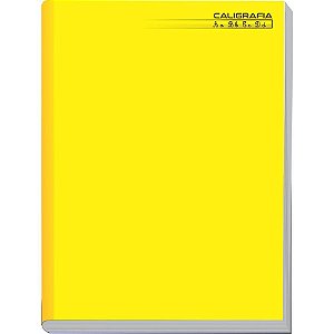 Caderno Caligrafia Capa Dura Liso 96F Brochurao Amarelo Tamoio