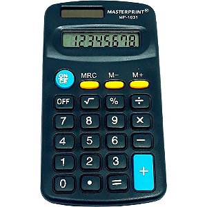 Calculadora De Bolso Mp 1031 8Dig. Pto Pilha/Solar Masterprint
