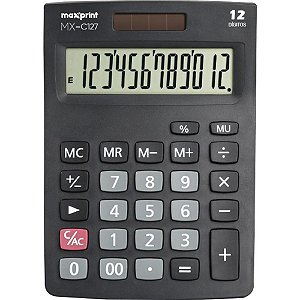 Calculadora De Mesa 12 Dig Mx-C127 Preto Maxprint