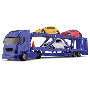 Caminhão Pollux Transcar Speedy C/3Veic Silmar Brinquedos