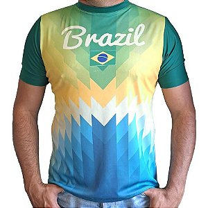 Camiseta Da Copa Do Mundo Camiseta Brasil Verde Gg Leveza