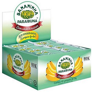 Doce Bananinha S/Açúcar 23G. Bananinha Paraibuna