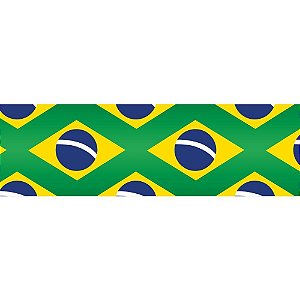 Fita Cetim Copa Do Mundo 38Mm 10M. Bandeiras Brasil Vd Fitas Progresso