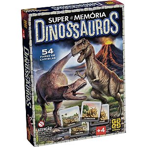 Jogo Da Memoria Dinossauros Super Memoria Grow