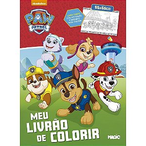 Livro Infantil Colorir Patrulha Canina Livro Tapete Ciranda