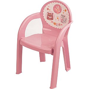 Mesinha E Cadeira Poltrona Decorada Petit Rosa Plasutil