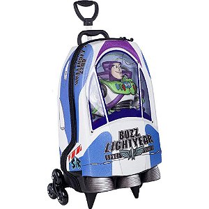 Mochila Infantil Com Rodinha Toy Story Buzz Nave Maxtoy