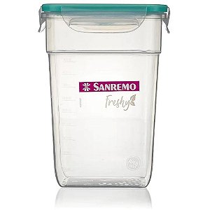 Pote Plastico Com Travas Freshy 1,4L. Sanremo