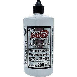 Tinta Marcador Quadro Branco Reabastecedor 200Ml Preto Radex