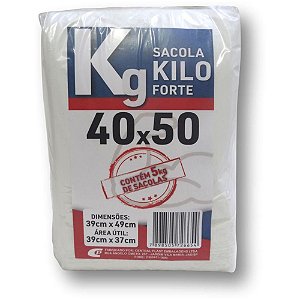 Sacola Plastica 40X50 C/750Unid. Kilo Forte Central Plast