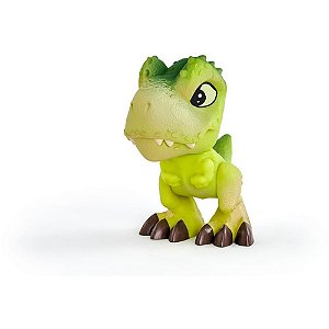 Boneco E Personagem Mini T-Rex Verde 12Cm Pupee Brinquedos