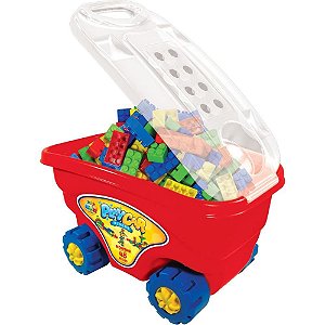 Brinquedo Para Montar Playcar Blocos 48Pcs Grande Ggb Plast