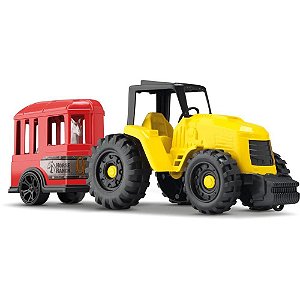 Carrinho Tractor Farm Cores Sortidas Orange Toys