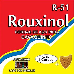 Encordoamento P/Cavaquinho Aco C/Chenille Rouxinol
