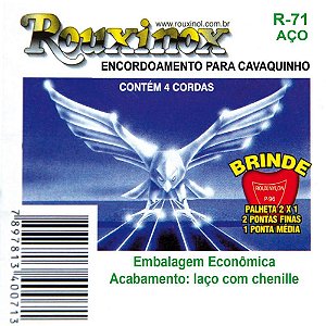 Encordoamento P/Cavaquinho Aco Inox Chenille Rouxinol