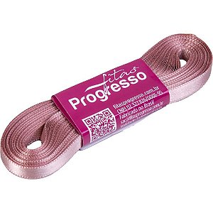 Fita De Cetim 7Mm 10M. Rosa Velho Fitas Progresso