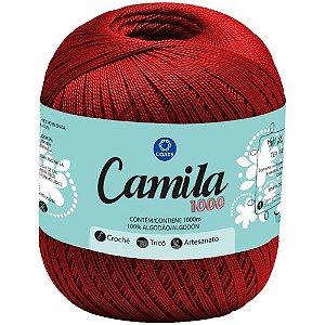 Linha Para Croche Camila 09046 Vermelho Intenso Coats Corrente