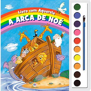 Livro Aquarela A Arca De Noe 28X27Cm 16Pgs. Magic Kids