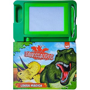 Livro Brinquedo Ilustrado Dinossauros C/Lousa Magica Vale Das Letras