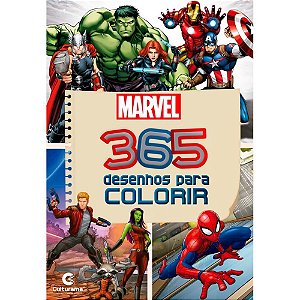 Livro Infantil Colorir 365 Atividades Marvel 20,5X14 Culturama