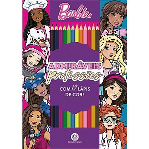 Livro Infantil Colorir Barbie Kit Colorir C/Lapis Magic Kids