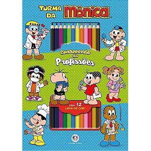 Livro Infantil Colorir Turma Da Monica Kit Colorir Magic Kids