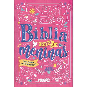 Livro Infantil Ilustrado Biblia P/Meninas 20X14Cm 128Pg Magic Kids