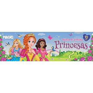 Maleta Para Pintura Princesas 92 Pecas Magic Kids