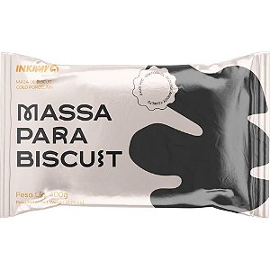 Massa De Porcelana Fria Biscuit 400G Preto Ink Way