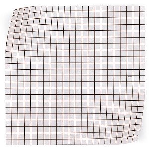 Papel Manteiga Decorado Grid Marron 50X10Cm Cromus