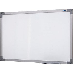 Quadro Branco Moldura Aluminio 040X030Cm. Uv Soft Stalo