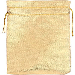 Saco De Lame Dourado 08X10Cm Make+