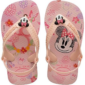 Chinelo Havaianas Infantil Baby Disney Classics 21 Rosa Havaianas