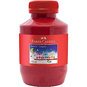 Tinta Guache 250Ml Vermelho Faber-Castell
