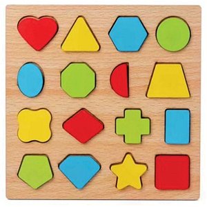 Brinquedo pedagogico madeira Encaixe formas e fracoes Unidade 336.42.99 Toy mix