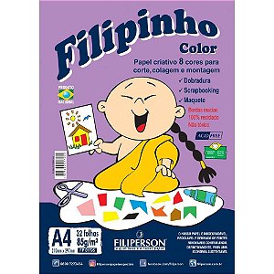 Bloco para educacao artistica Filipin. criat.8cor.a4 85g 32f Pacote 1795 Filiperson