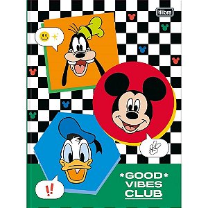 Caderno brochurao capa dura Mickey 48fls. Pct.c/05 350729 Tilibra