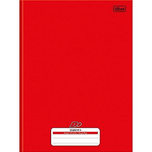 Caderno caligrafia capa dura D+ 96f univ. broch. vermelho Pct.c/05 351628 Tilibra