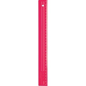 Regua de poliestireno Full color 30cm pink Pct.c/24 3115.q.0096 Dello