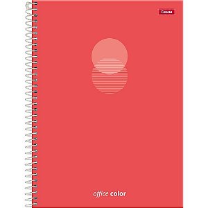 Caderno 10x1 capa dura Office color 160f Pct.c/04 9566 Foroni