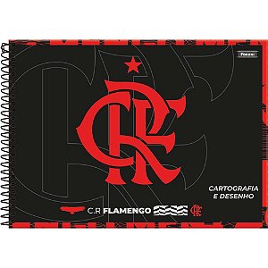 Caderno desenho univ capa dura Flamengo 80f Pct.c/05 9307 Foroni